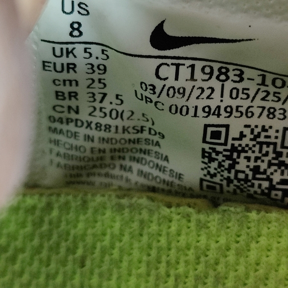 Nike Waffle Racer Crater RARE White Black Sneakers Women's Shoe Size 8 - Picture 12 of 12